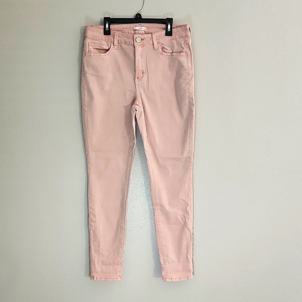 SO Juniors size 9 Light Pink High Rise Jeggings